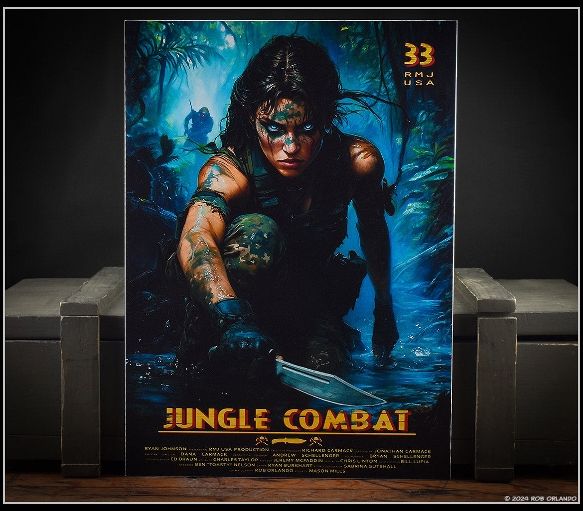 Jungle Combat Metal Print